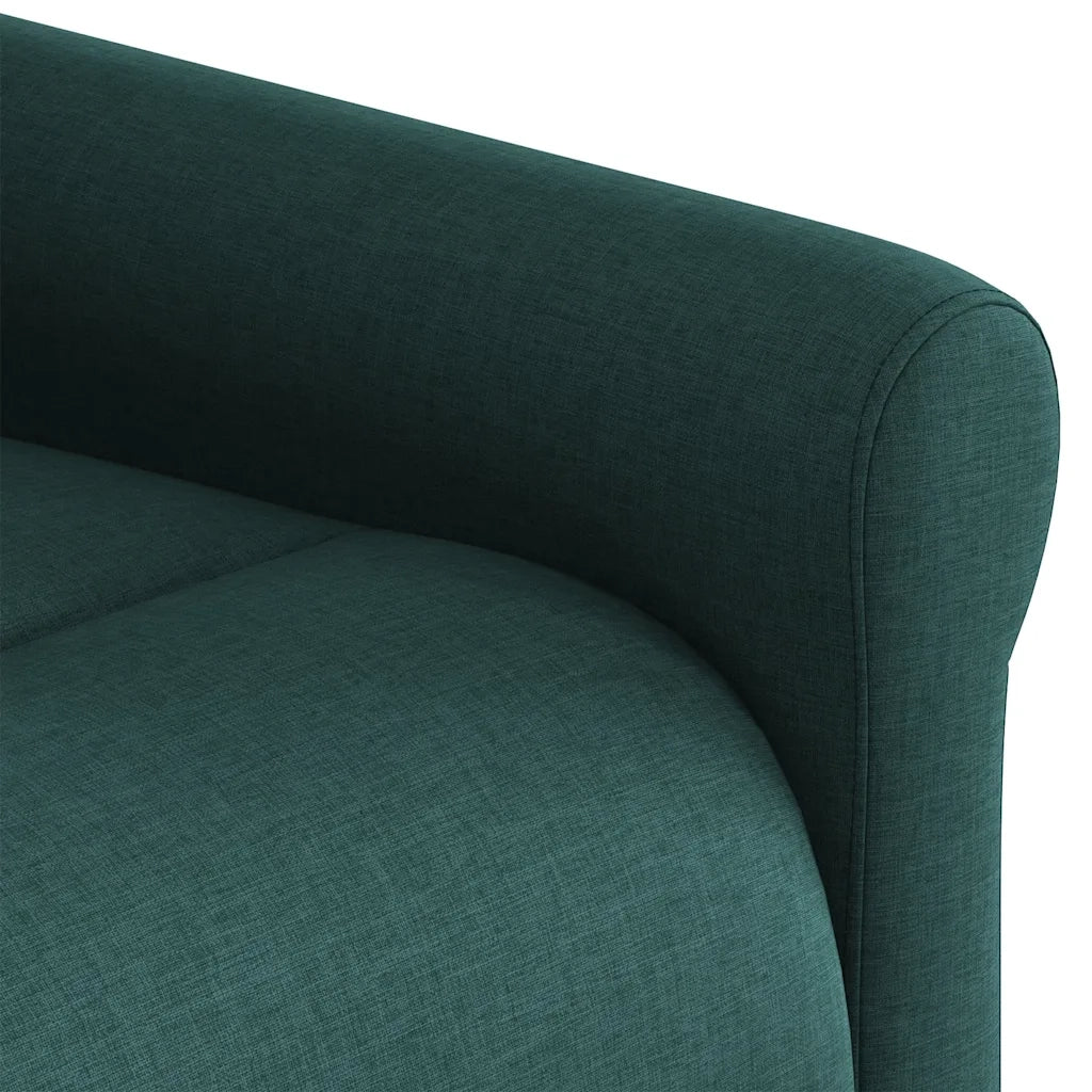 Divano Sedia-Poltrona Reclinabile in Tessuto Verde Scuro 597439