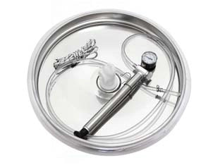 GALLEGGIANTE AD ARIA INOX KIT COMPLETO PER CONTENITORE- - ø mm.420 per contenitore inox da lt.100 - 1 pezzi BELVIVERE