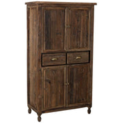 Armadio in legno 4 ante e 2 cassetti 90x45x160h cm