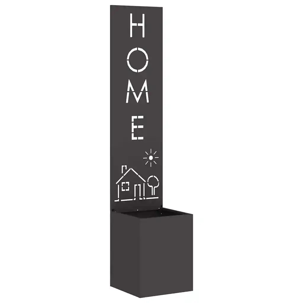 Schermo per privacy in giardino Traforo Nero 32 x 32 x 150 cm 876420