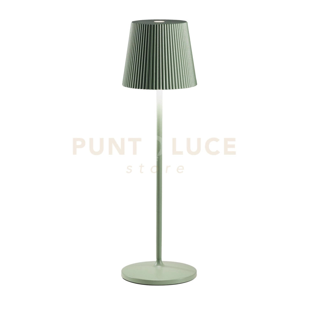GLS052-  LAMPADA RICARICABILE A BATTERIA VERDE A LED 3000K 240LM 3W