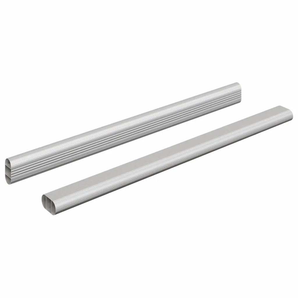 Asta per armadio 2 pz Argento 372 x 15 x 29 mm CFW7132514