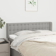 Testiera ad Orecchio Grigio Chiaro 147x16x78/88 cm in Tessuto cod mxl 39072