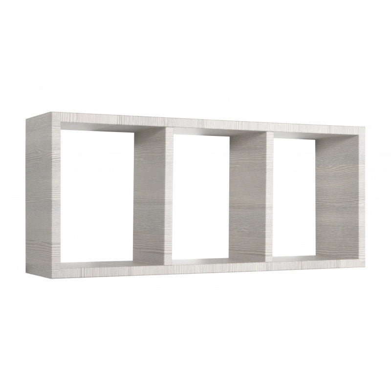 Mensola da Muro, Libreria Sospesa, Libreria da Parete, Scaffale da Parete, Rovere Grigio, 70x30 p15,5 cm - Tristano