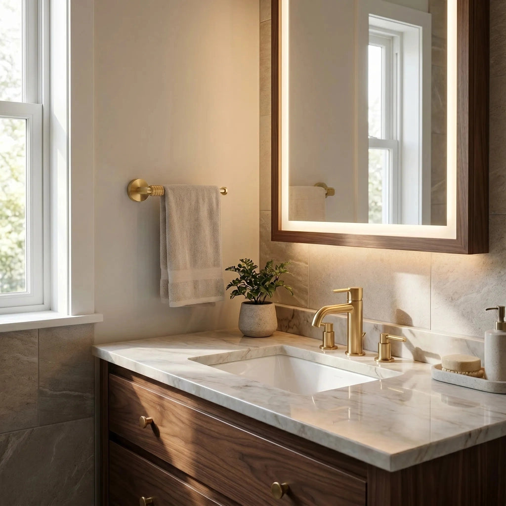 Portasciugamano Da Bagno 29106 Rivo Brush Gold