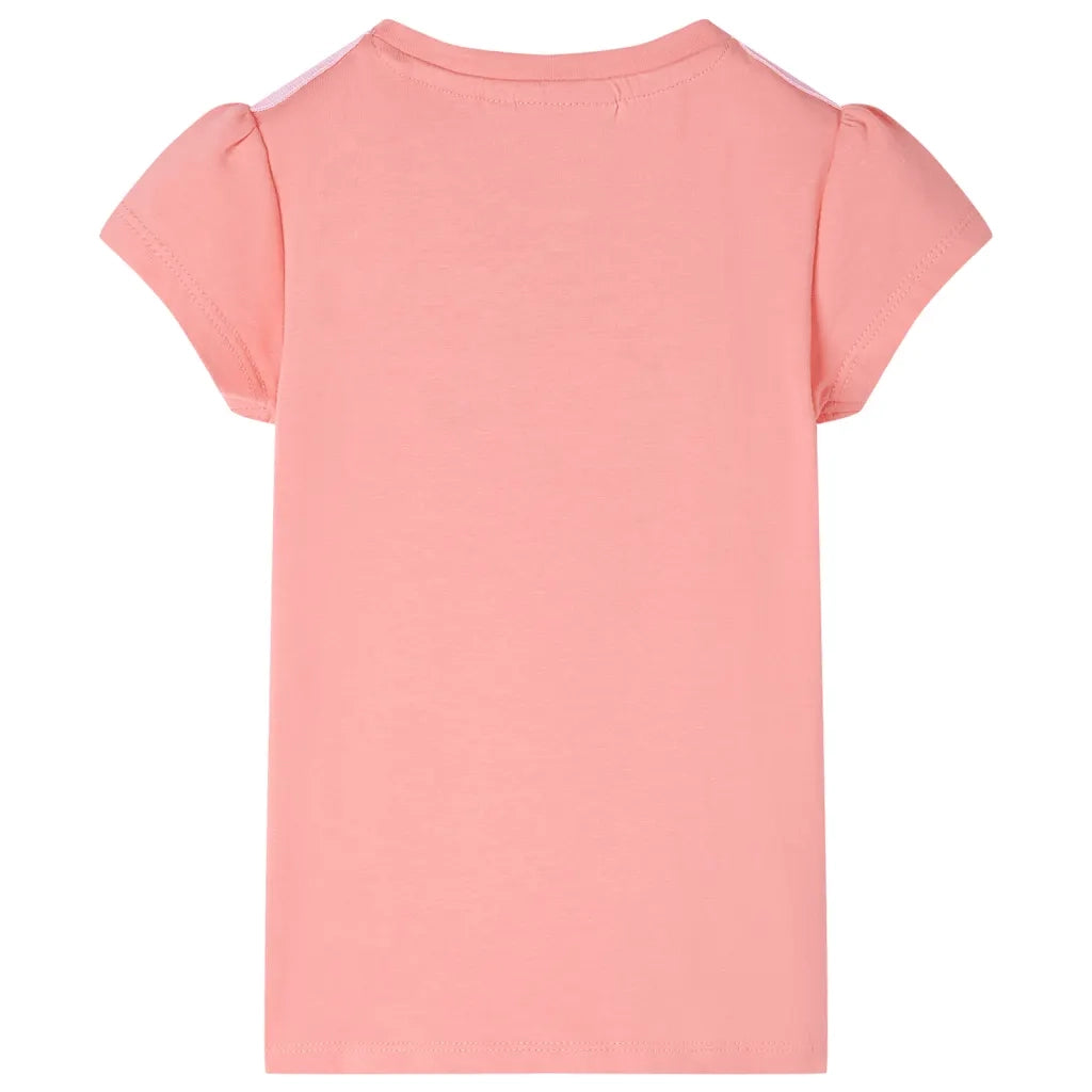 Maglietta da Bambina Corallo Chiaro 116