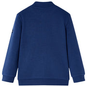 Felpa per Bambini con Cerniera Blu Marino 92 12139