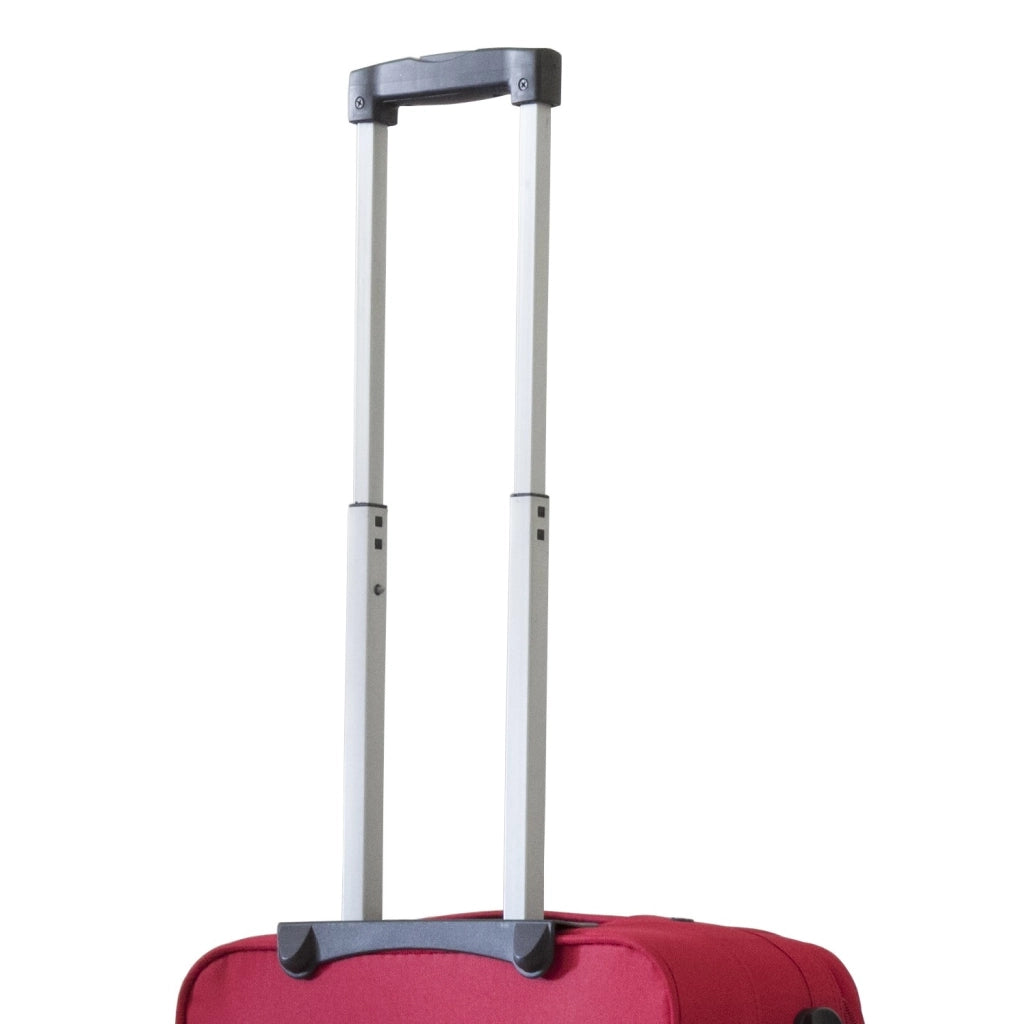 Valigia trolley 40x20x55 cm, rosso, poliestere, ruote, maniglie Ravizzoni Nariti