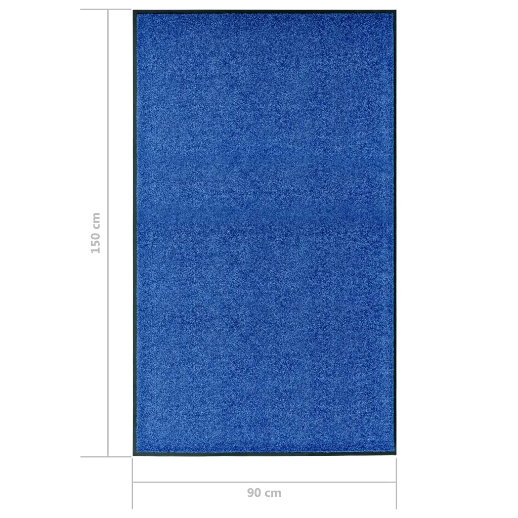 Zerbino | Tappetino Lavabile Blu 90x150 cm