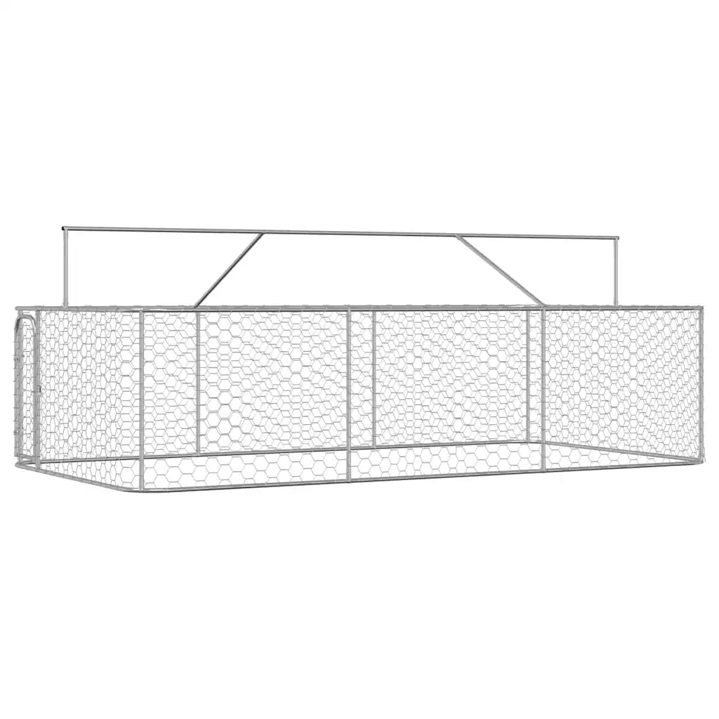 Gabbia per Cani da Esterno con Tetto 400x200x150 cm CFW2984226