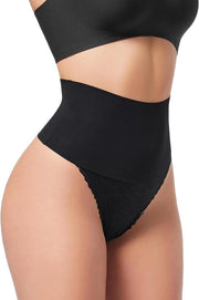 Shapewear per donna - Alta vita slip con bordo, tanga, intimo - Controllo addome, body shaper con slip - Stile impermeabile - Comodo e formatore