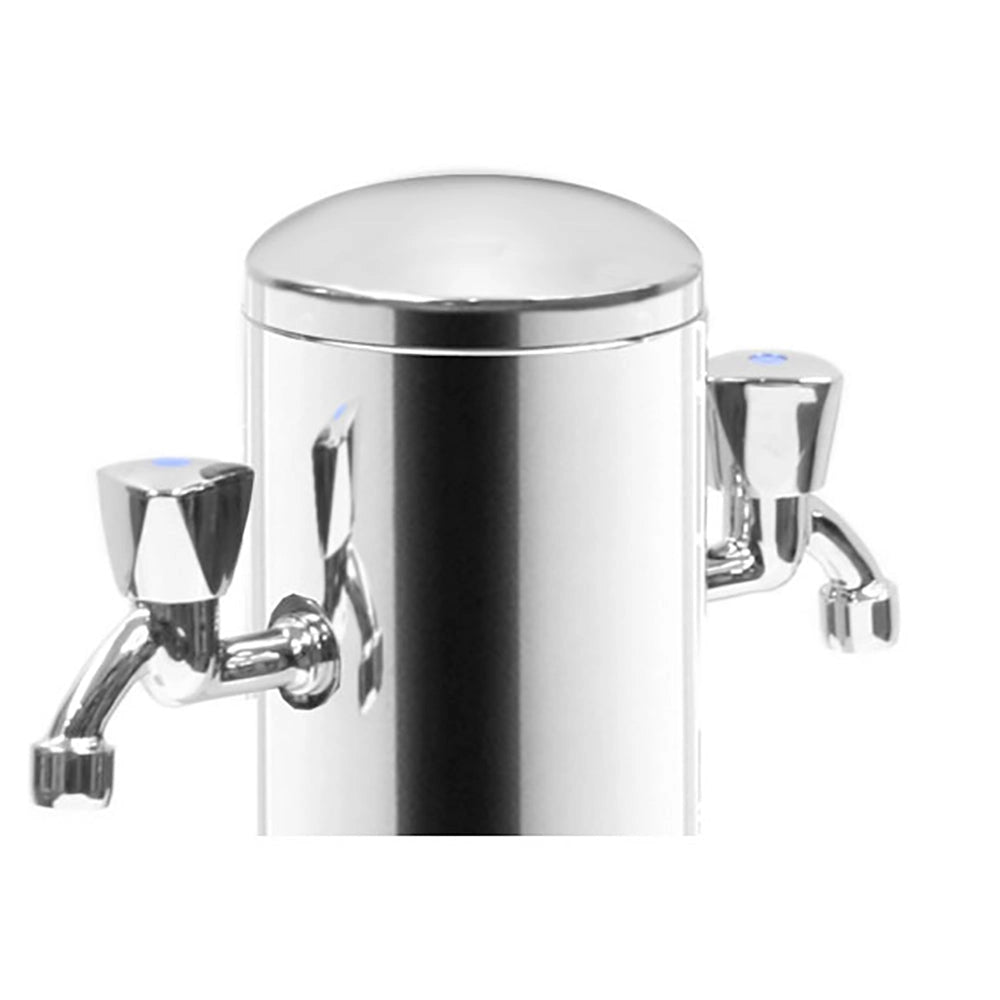 Doccetta Lavapiedi da Giardino con 2 Rubinetti ATI Docce LAV 2R Inox Anodizzato