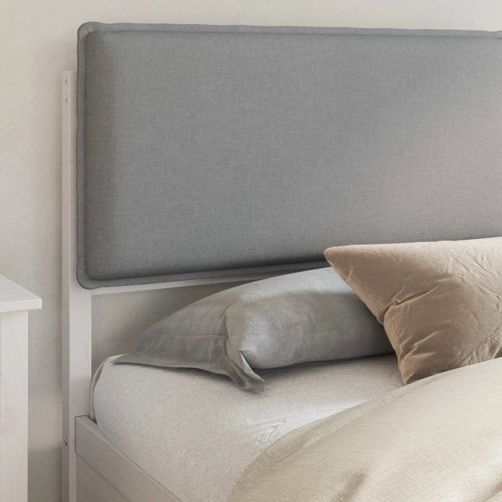 Letto con Testiera Rivestita Grigio chiaro 180 x 200 cm 3398113