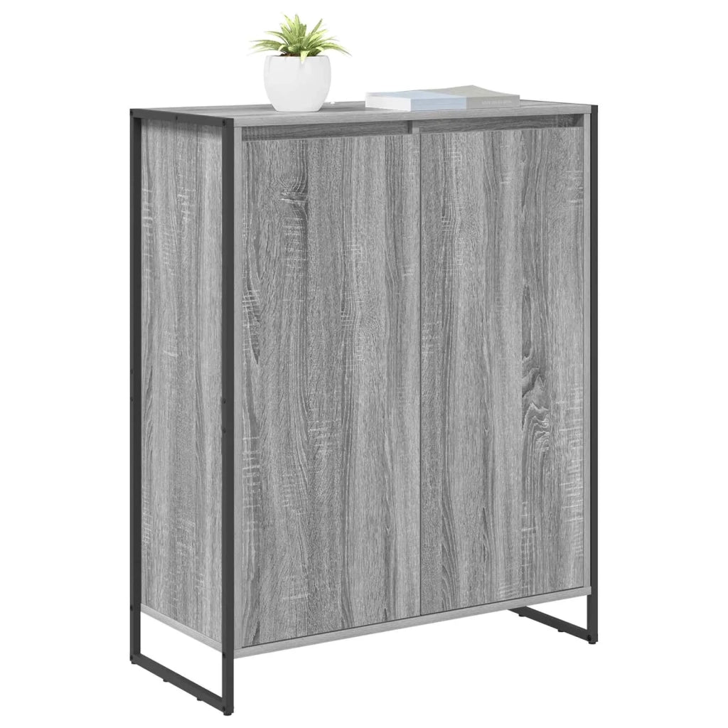 Mobile per scarpe con porta-Scarpiera Grigio Sonoma 79 x 36 x 100 cm