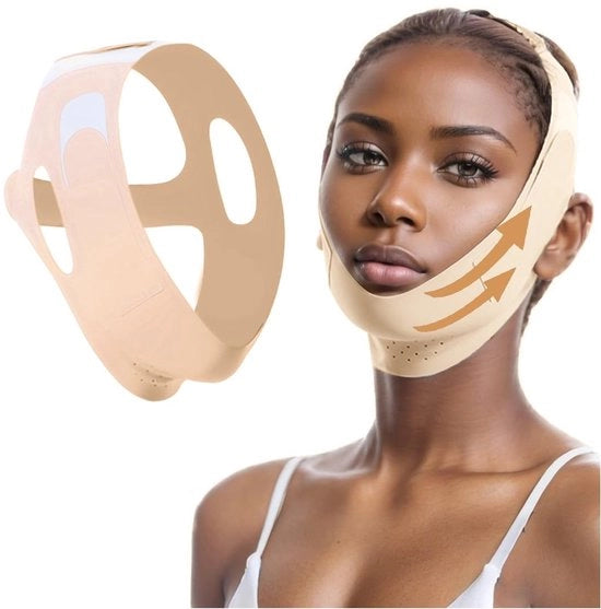 Cintura viso V-shape - Cintura lifting viso - Doppio muscolo - Tessuto nylon adattivo - Progettata per rafforzare - Indossabile senza problemi