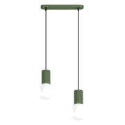 Lampada a sospensione HALO 2L verde oliva