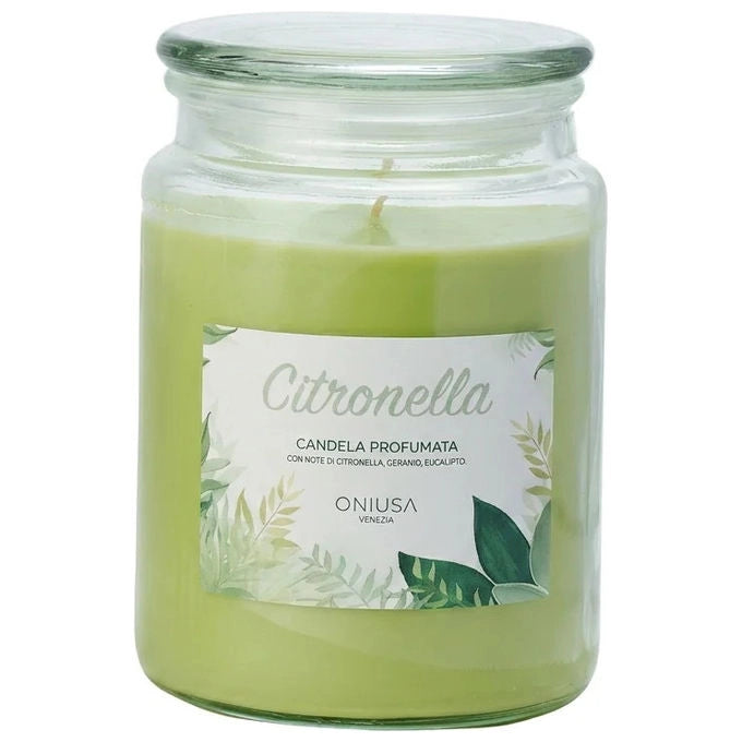 Oniusa 0119 Candela Citronella 510 Kg per Ambienti Esterni