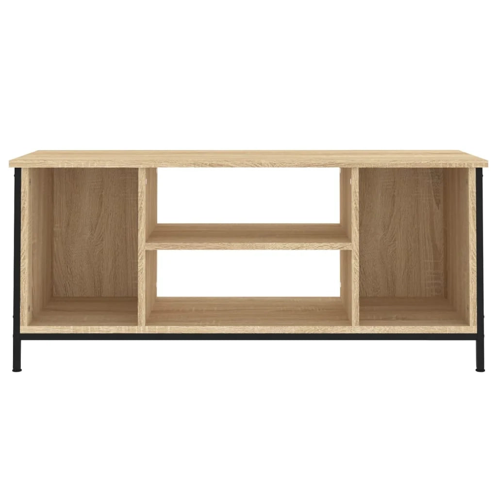 Mobile TV multimediale mensola TV credenza TV sala da pranzo soggiorno camera da letto rovere Sonoma 102 x 35 x 45 cm legno ingegnerizzato marrone 02_0027438