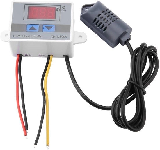 Regolatore di Umidità Digitale - Alta Precisione - Facile da Usare - 12V/24V/220V - Idrometro - Ideale per Diversi Utilizzi