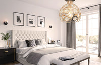 Lampada Elegante Da Soffitto APP205-1C Cristallo Oro