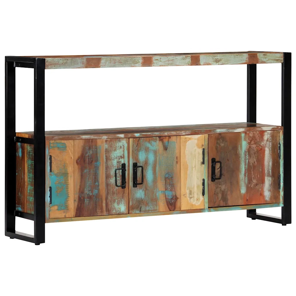 Credenza 120x30x75 cm in Legno Massello di Recupero  cod mxl 7119