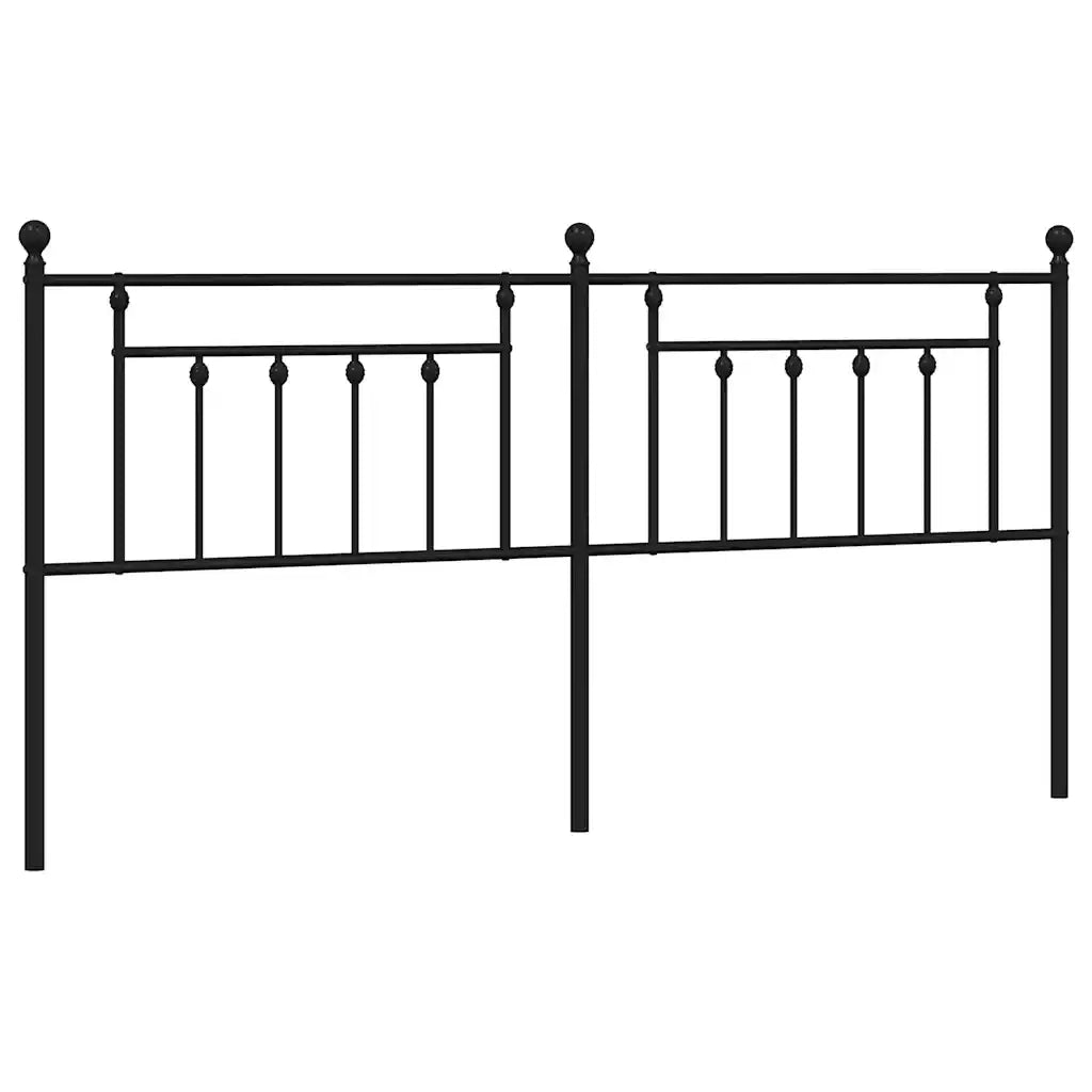Testiera | Testata di Ricambio in Metallo Nero 193 cm