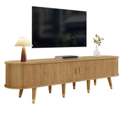 Mobile TV con 2 Ante Scorrevoli; Cassetti e Vani Aperti; Gestione dei Cavi; Soggiorno; 175 × 38 × 45 cm