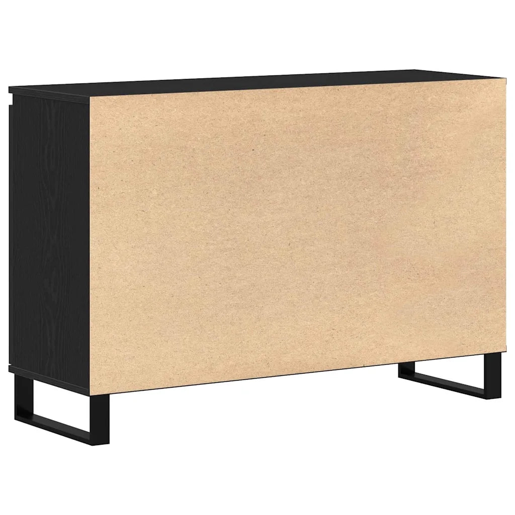 Credenza-Buffet-Armadio da cucina Rovere nero 101.5 x 35 x 70 cm Legno multistrato 244020