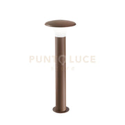 GES522- PALETTO IN ALLUMINIO RUGGINE 1 LUCE ATTACCO E27 IP44 H.75CM