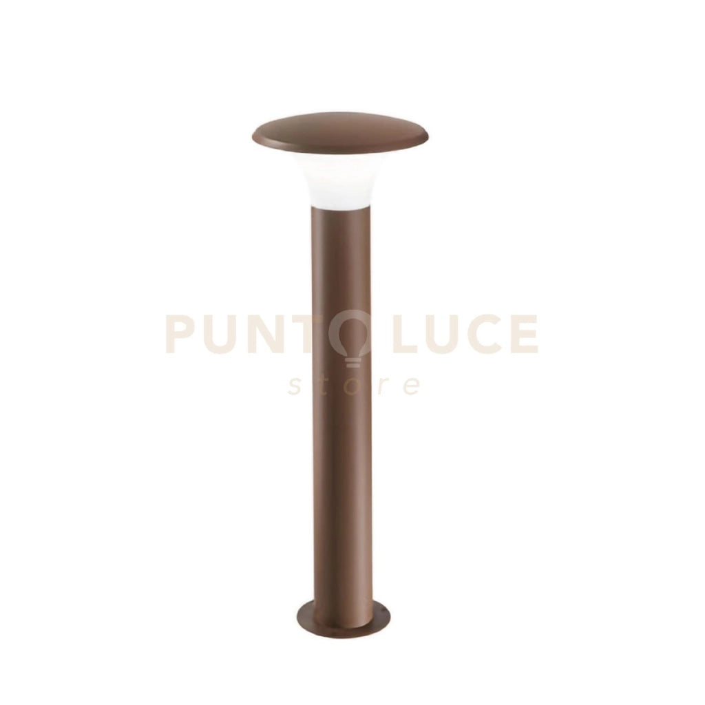 GES522- PALETTO IN ALLUMINIO RUGGINE 1 LUCE ATTACCO E27 IP44 H.75CM
