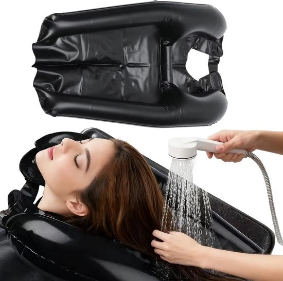 Haarwasbak Opblaasbar - Wastafel per Capelli - Haarwasbak per Casa - Professionale Haarwasbak - Comoda per Anziani/Bambini - Materiale PVC Morbido