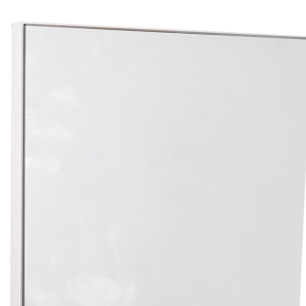 EasyComfort Mobiletto Pensile Bagno 60 x 10 x 48cm, con Specchio e 3 Ripiani, Armadietto a Parete in MDF Bianco