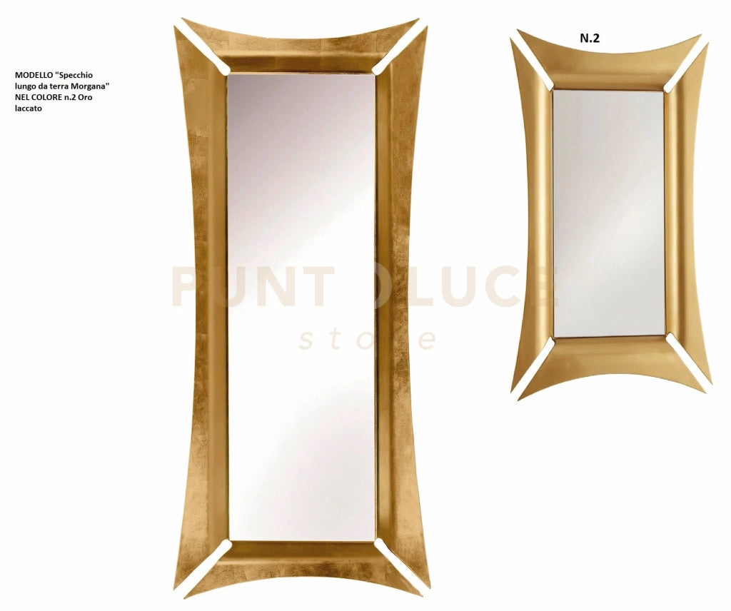 specchio elegante da terra morgana Oro in Ferro 75x167hcm(42x135hcm)