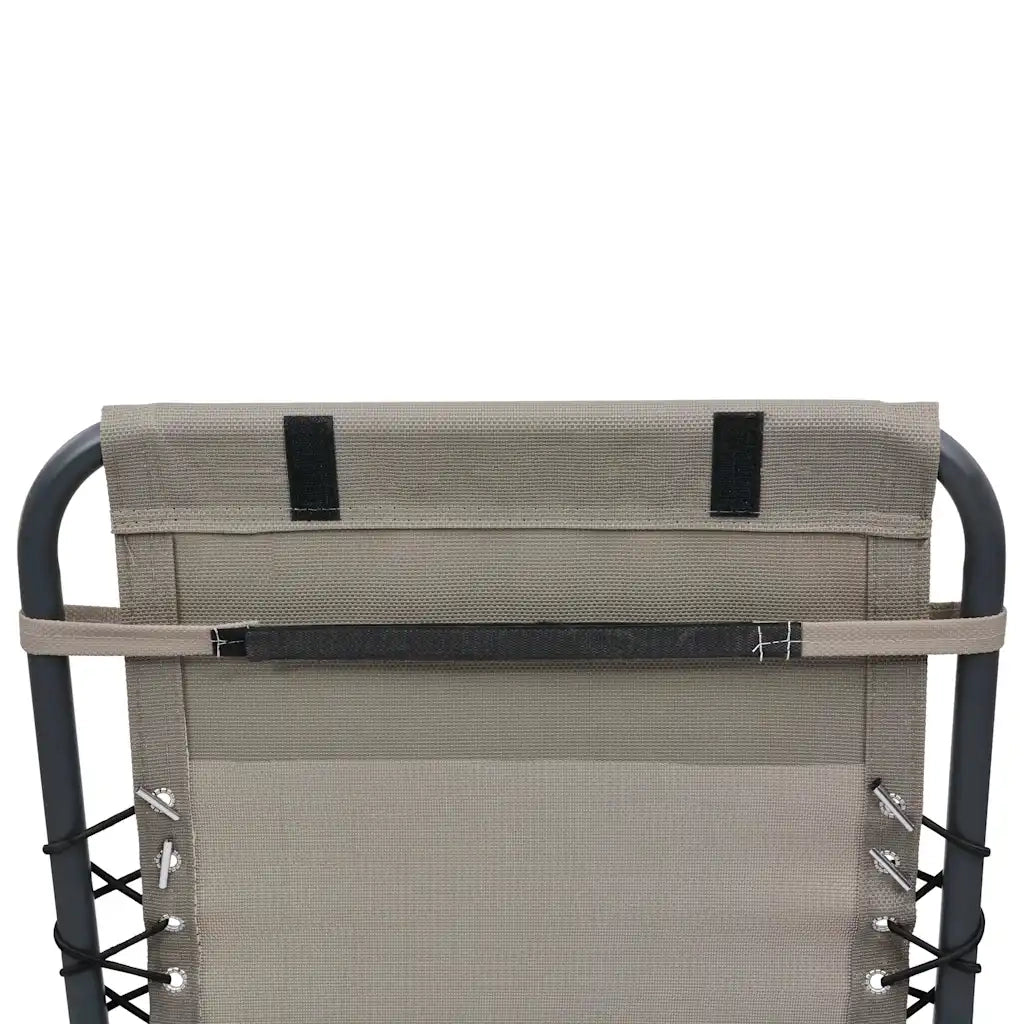 Poggiatesta per Sdraio Grigio Talpa 40x7,5x15 cm in Textilene 47934