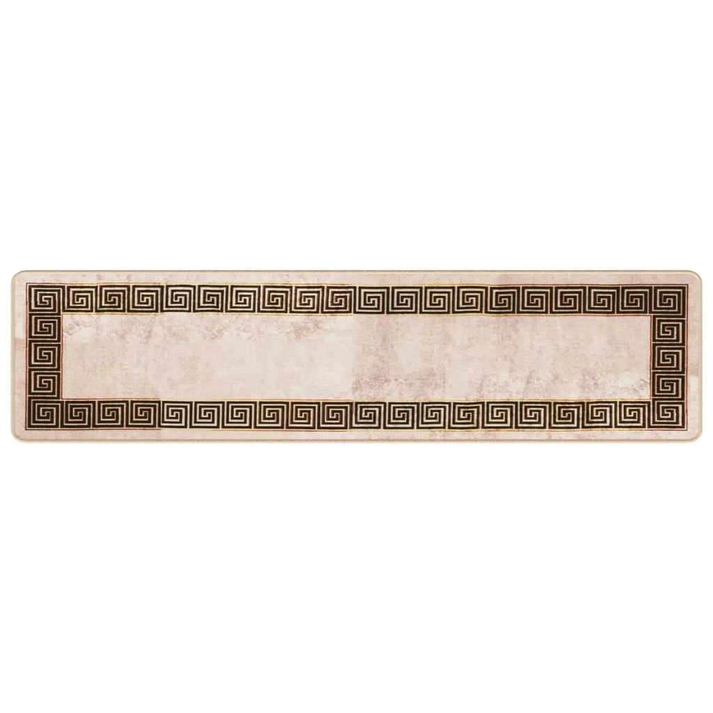 Runner Tappeto MARSA Nero 50 x 200 cm Poliestere e PVC