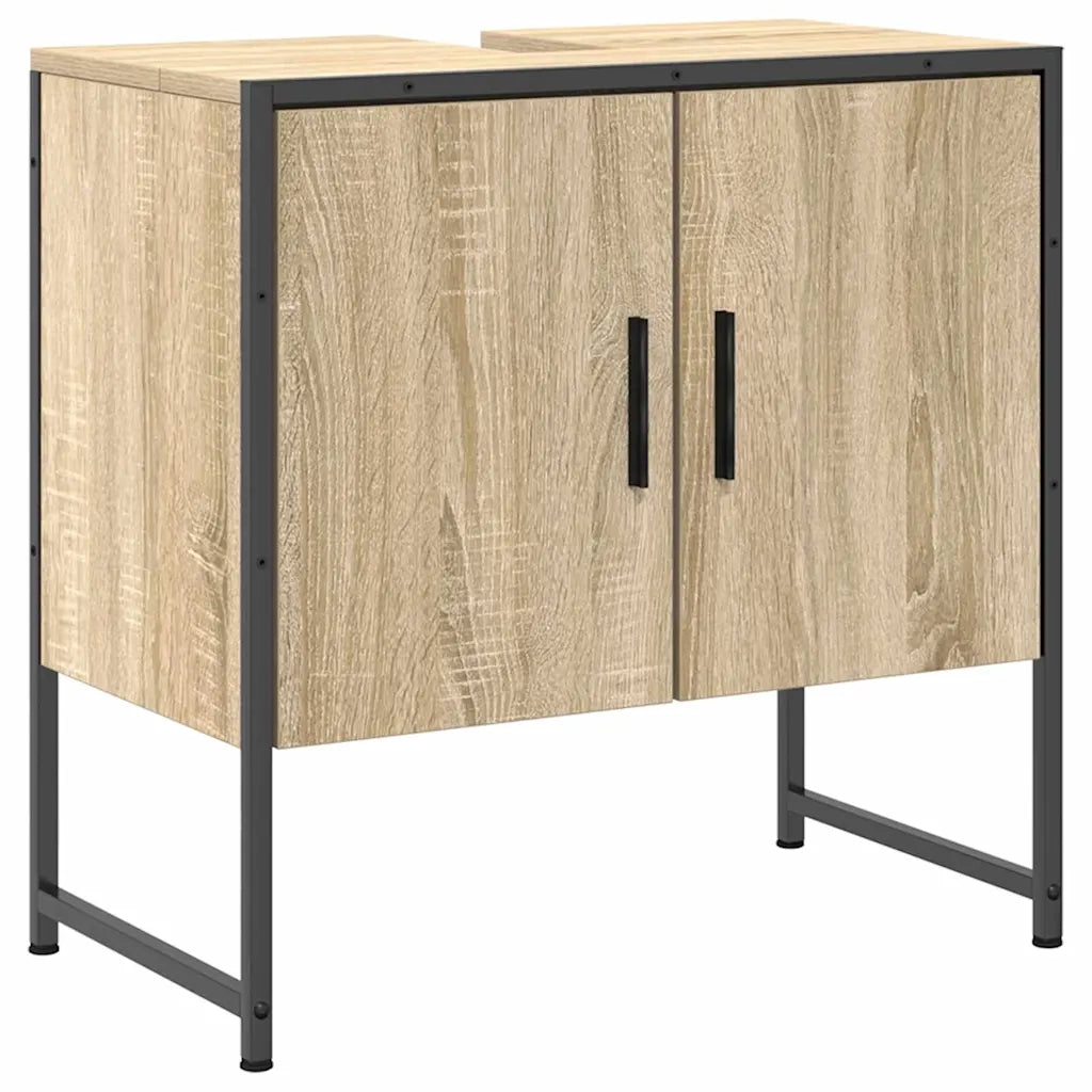 Set di mobili per il bagno 3 pcs Marrone Legno multistrato 3345145