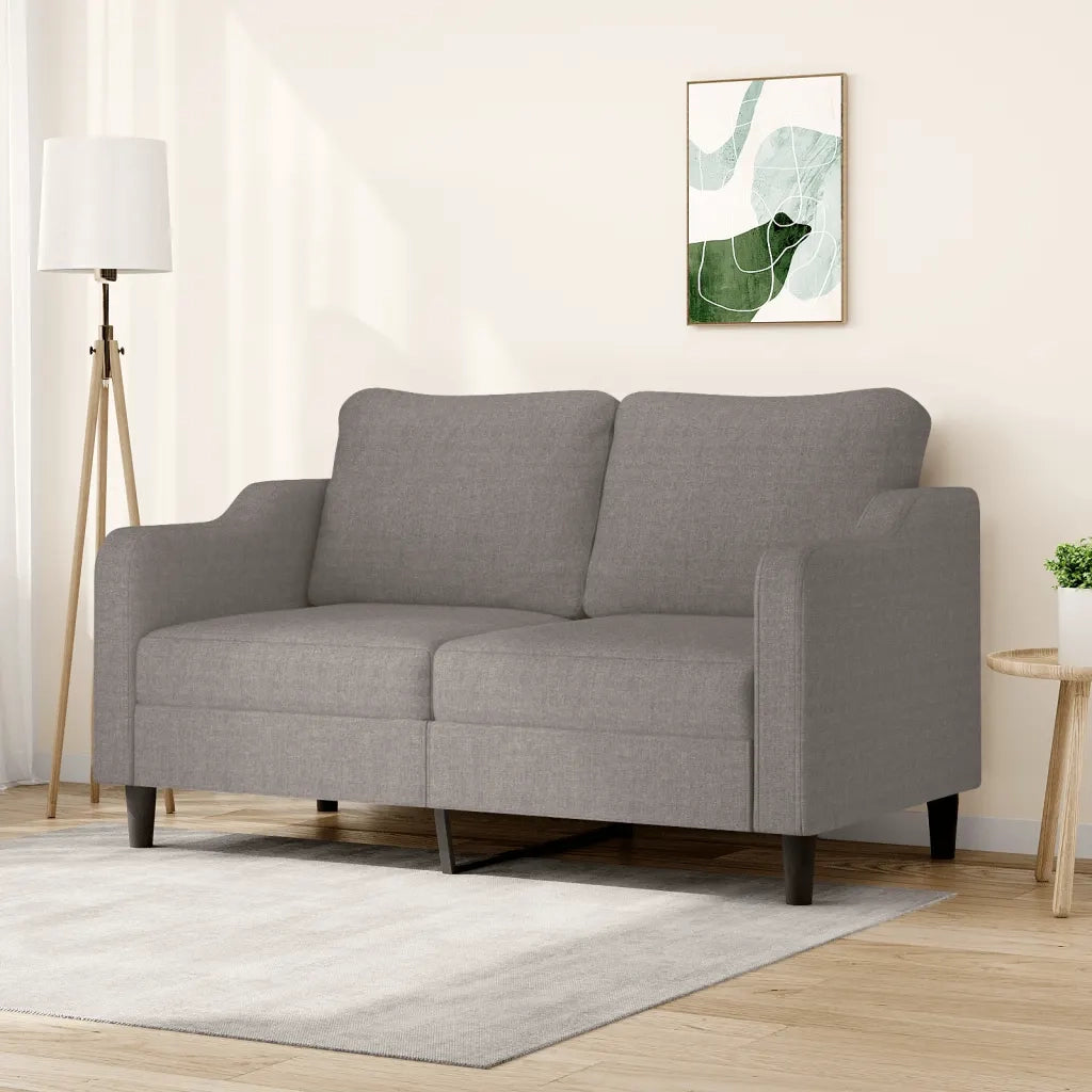 Divano a 2 Posti-Sofa 2 Posti Tortora 140 cm in Tessuto 516498