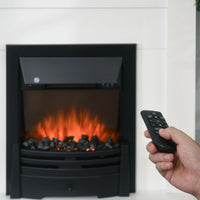 Camino Elettrico da Pavimento 102x30x95 cm Effetto Fiamma 2000W  Bianco