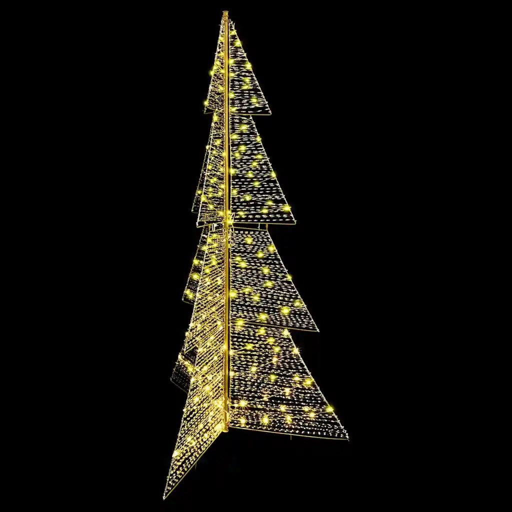 Albero di Natale con 240 LED-Luci decorative natalizie Bianco caldo 180 cm PET 735378