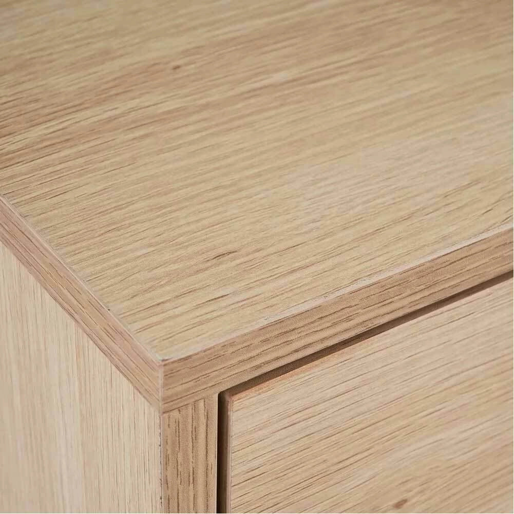 Comodino Mobiletto Cassettiera con Cassetto Tavolino Design Moderno Legno Metall