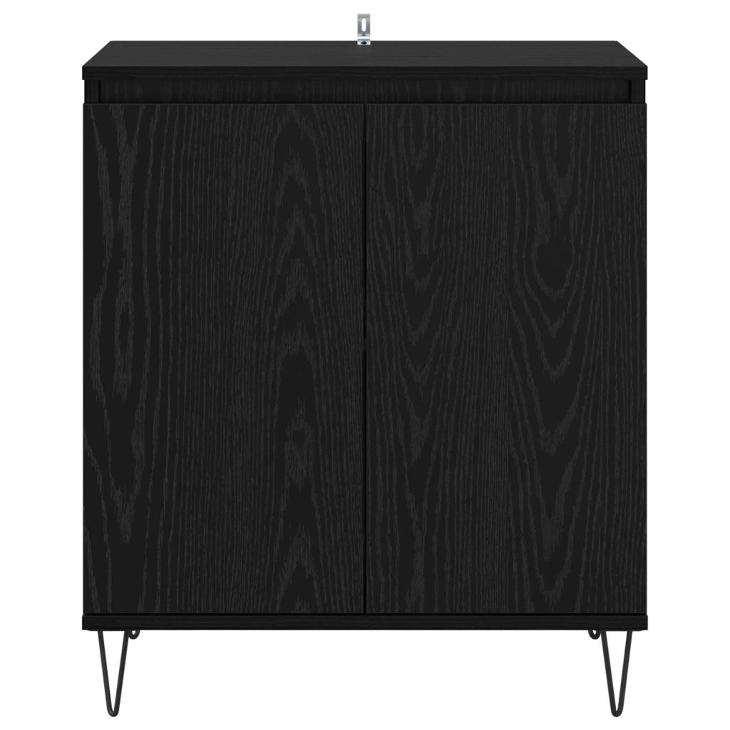 Credenza Rovere Nero 60 x 35 x 70 cm Legno multistrato