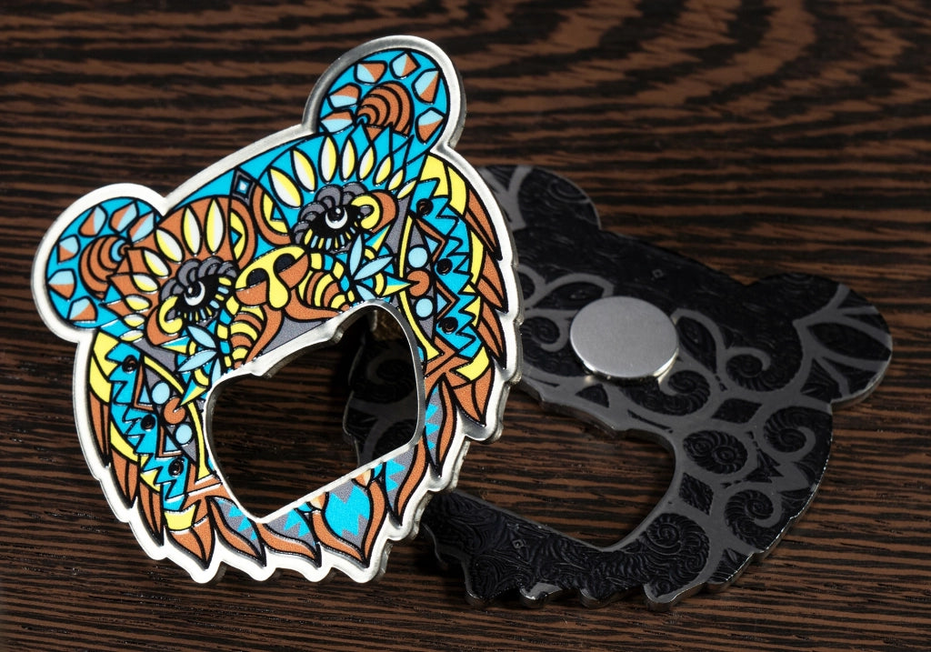 Apribottiglie KADAX in metallo, regalo colorato a forma di orsacchiotto, resistente