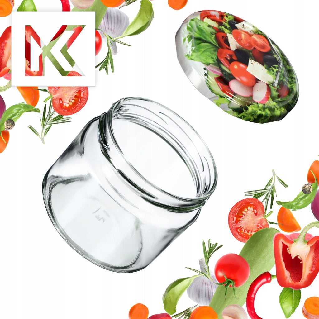 KADAX Sonka barattoli di vetro 330ml 50pz 82mm + coperchio "Mix di verdure"