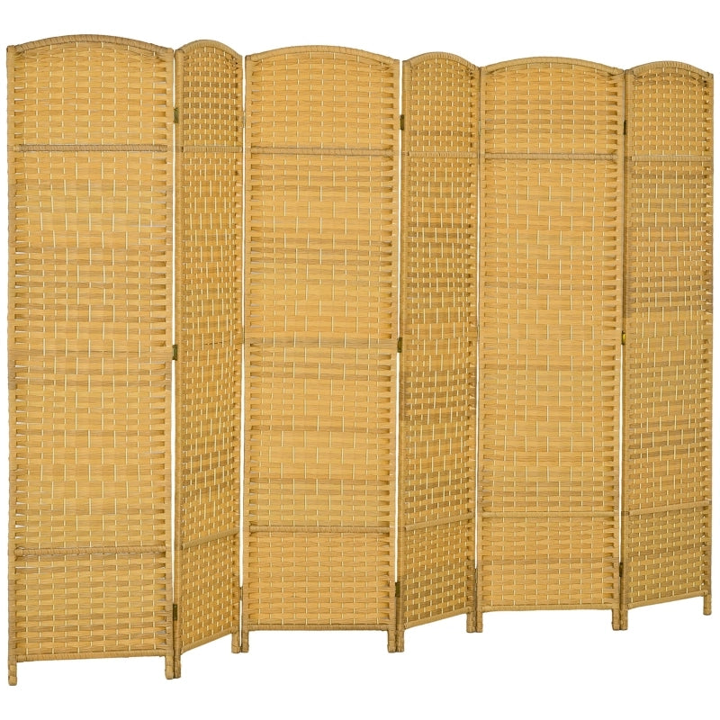 PARAVENTO pieghevole 6 pannelli 270x180 cm effetto legno naturale