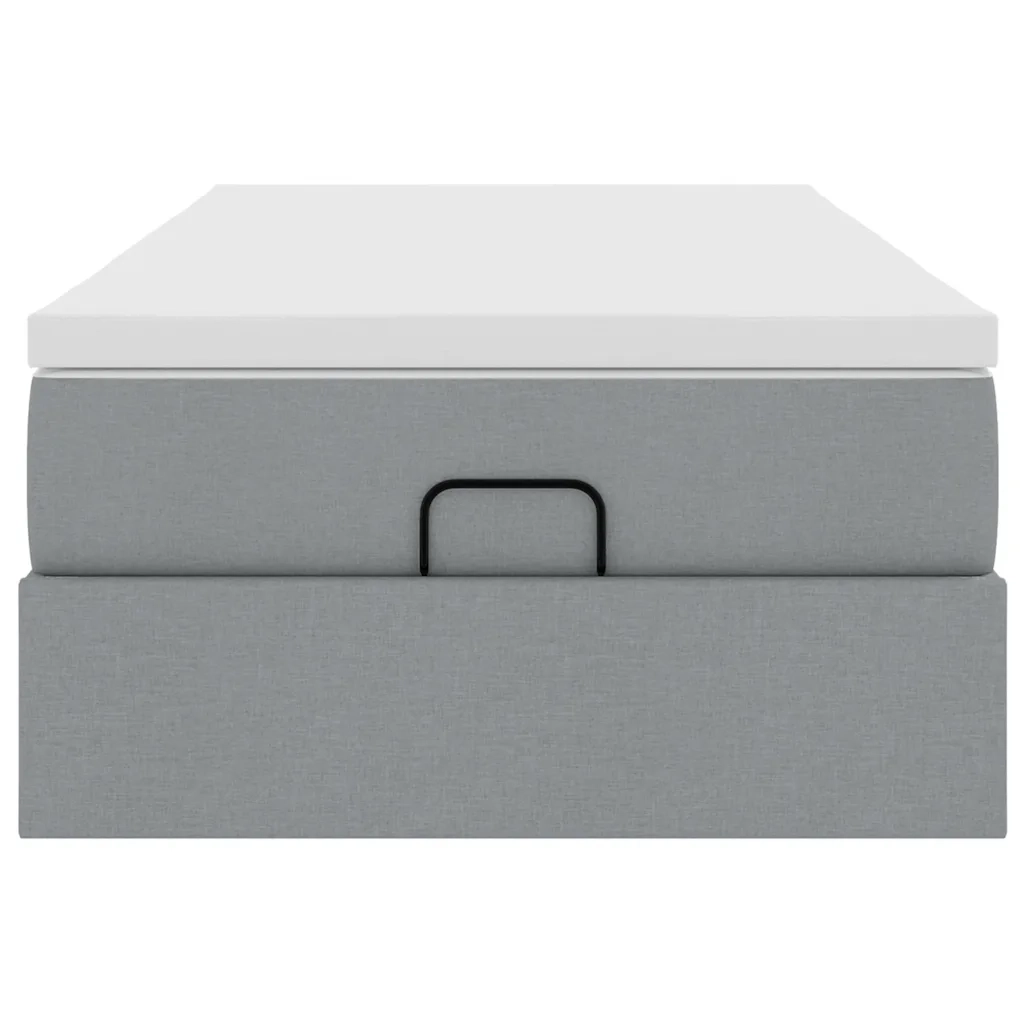 Struttura Letto Pouf con Materasso 90x200 cm in Tessuto
