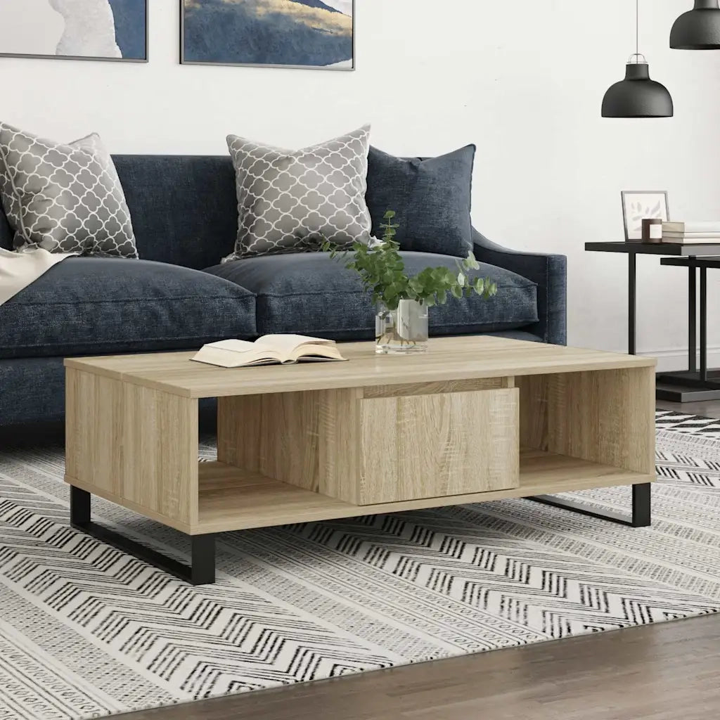 Tavolino da Salotto Rovere Sonoma 104x60x35cm Legno Multistrato 827095