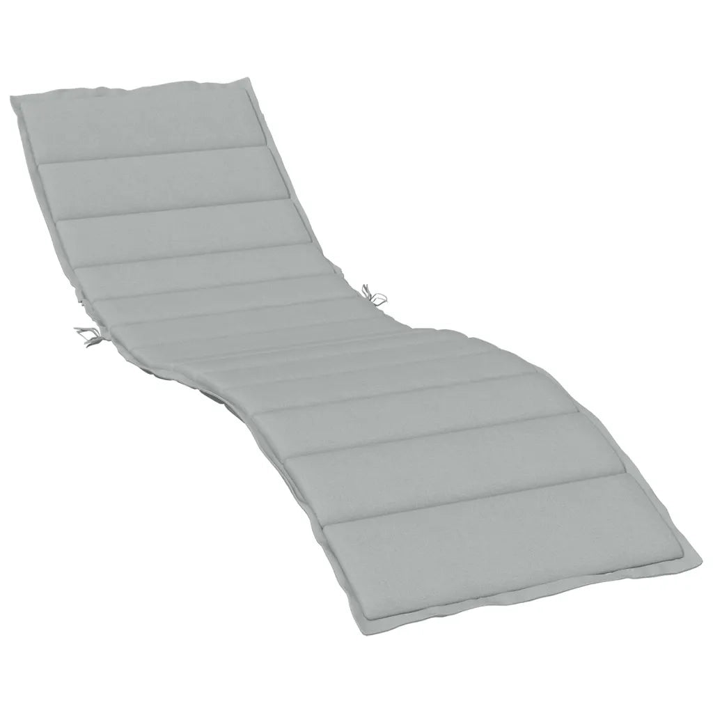 Cuscino per Lettino Prendisole Grigio Chiaro MÃ©lange 200x50x4cm