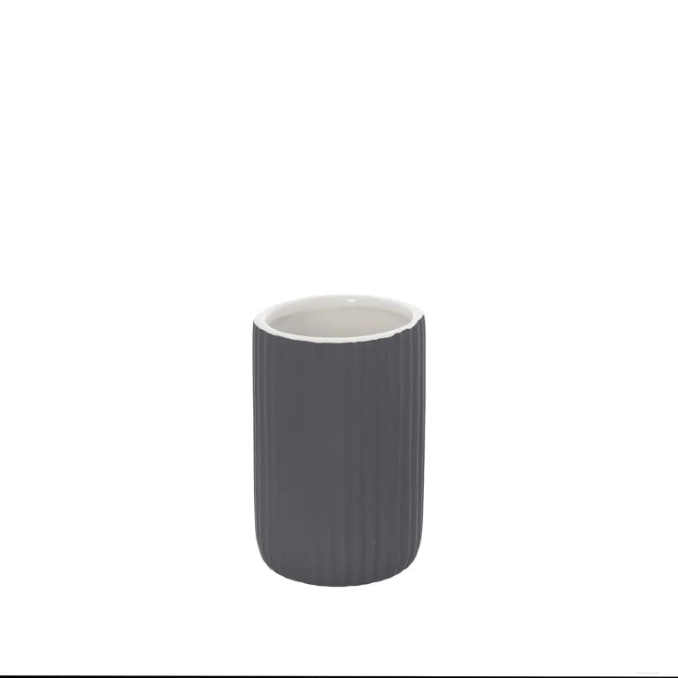 Portaspazzolino in ceramica grigio | Color