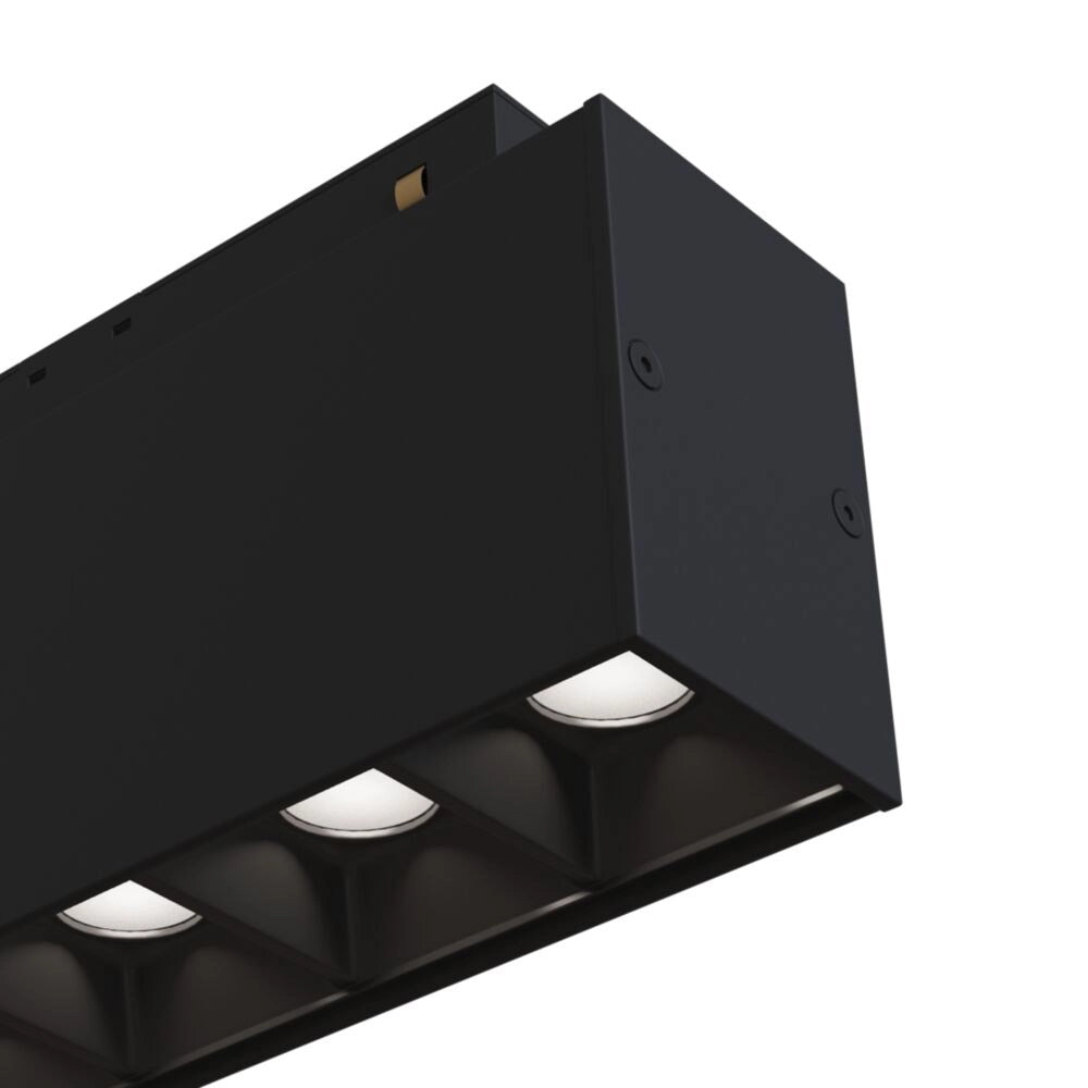 Base Di Illuminazione Points Per Binario Moderno Alluminio Nero 10W Luce Calda