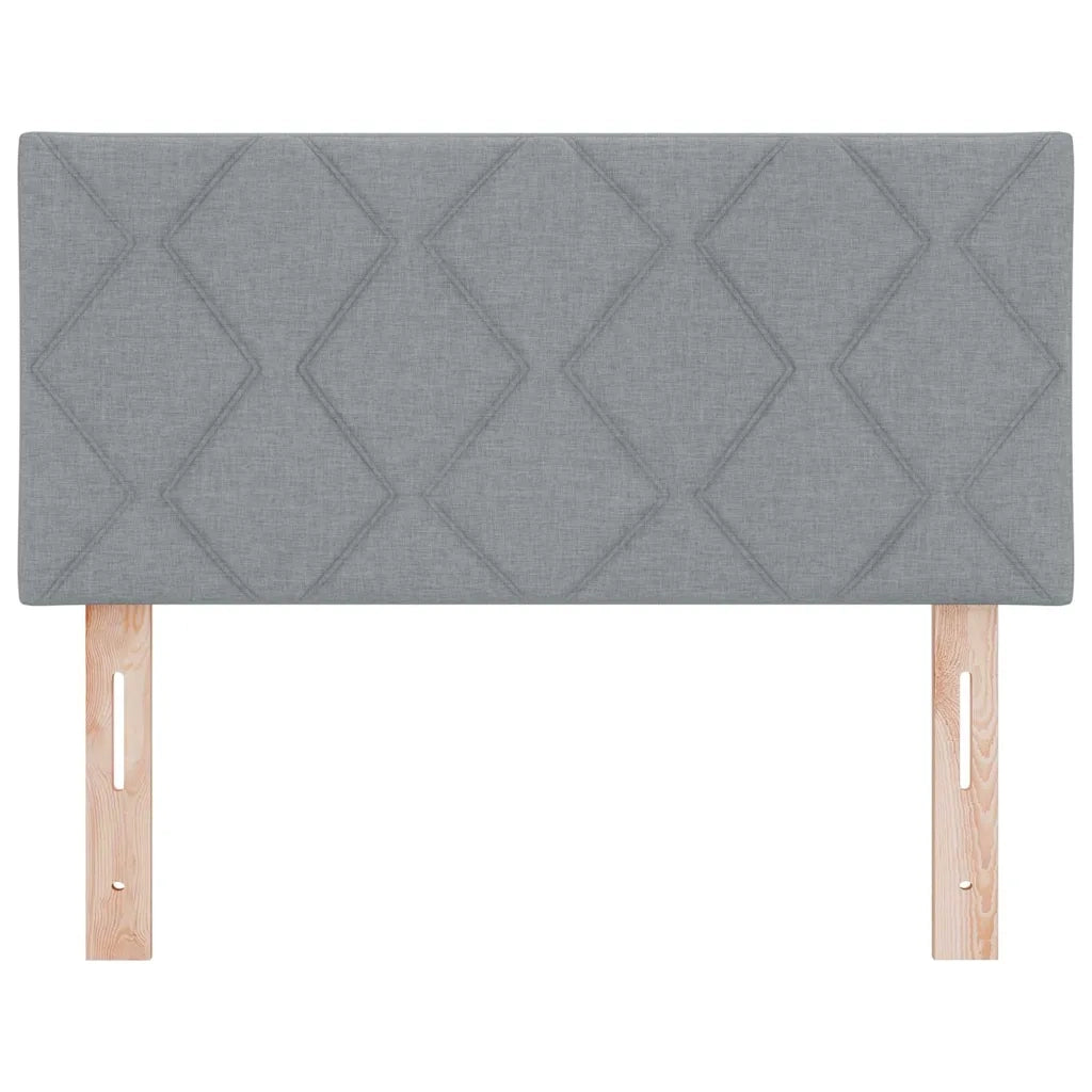 Testiera LED Grigio chiaro 100 cm Tessuto 3338200
